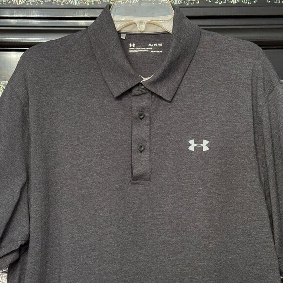 Under Armour Other - Under Armour HeatGear Loose Fit Polo Shirt XL Dark Gray